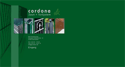 Desktop Screenshot of cordone.de