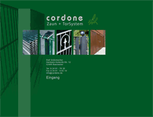 Tablet Screenshot of cordone.de